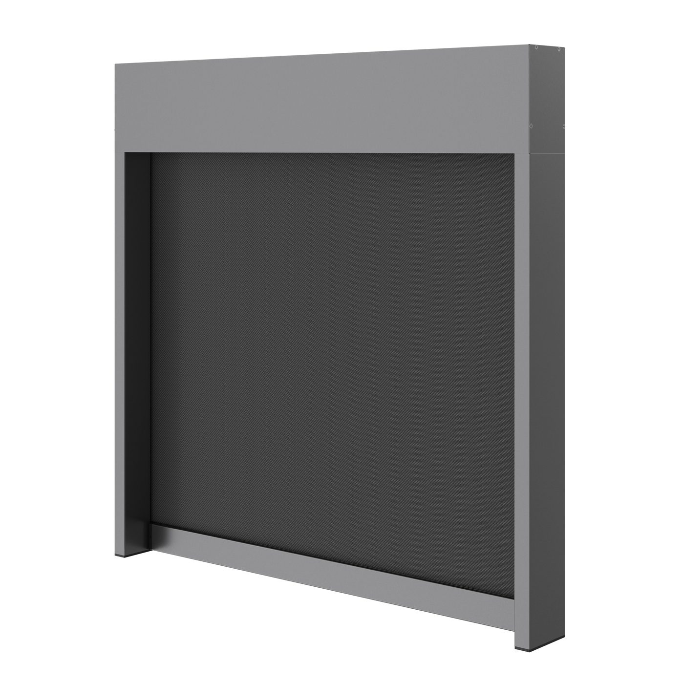 Textilscreen ZIP110 von vorn, technische Darstellung
