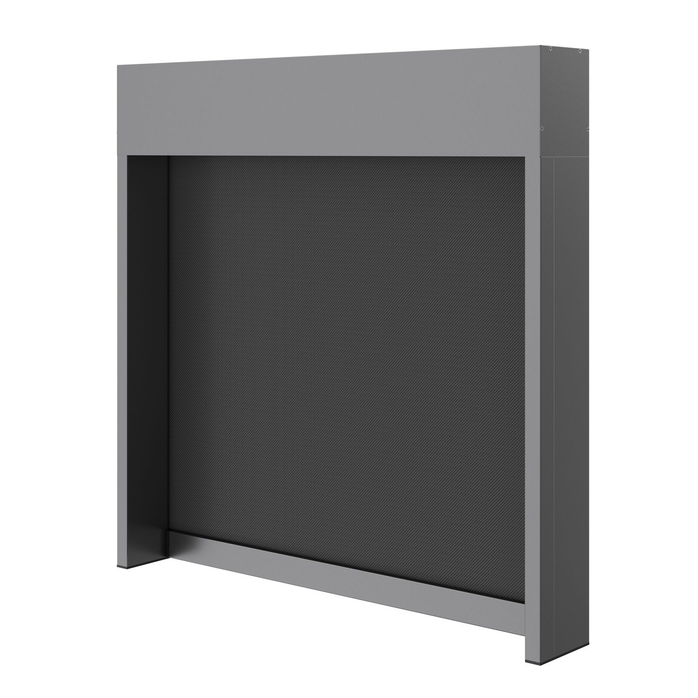 Textilscreen ZIP150 von vorn, technische Darstellung
